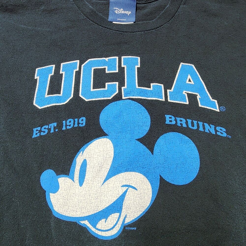 UCLA Bruins x DISNEY Mens Large Blue 84 NCAA Basketball Mickey Mouse EUC - Picture 2 of 7